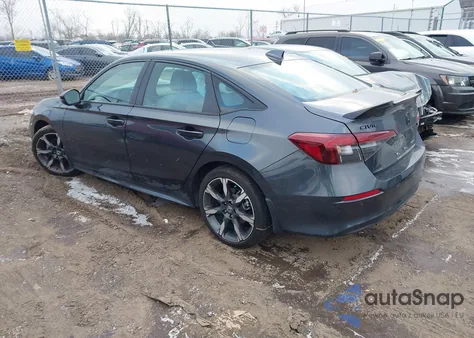 2025 Honda Civic Hybrid Sport/Sport Touring z USA, uszkodzony, nr VIN 2HGFE4F80SH329345